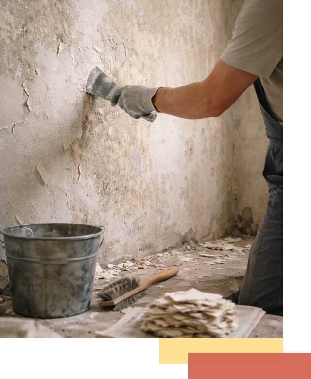 Удаление старой краски со стен в Зеленокумске качественно и быстро