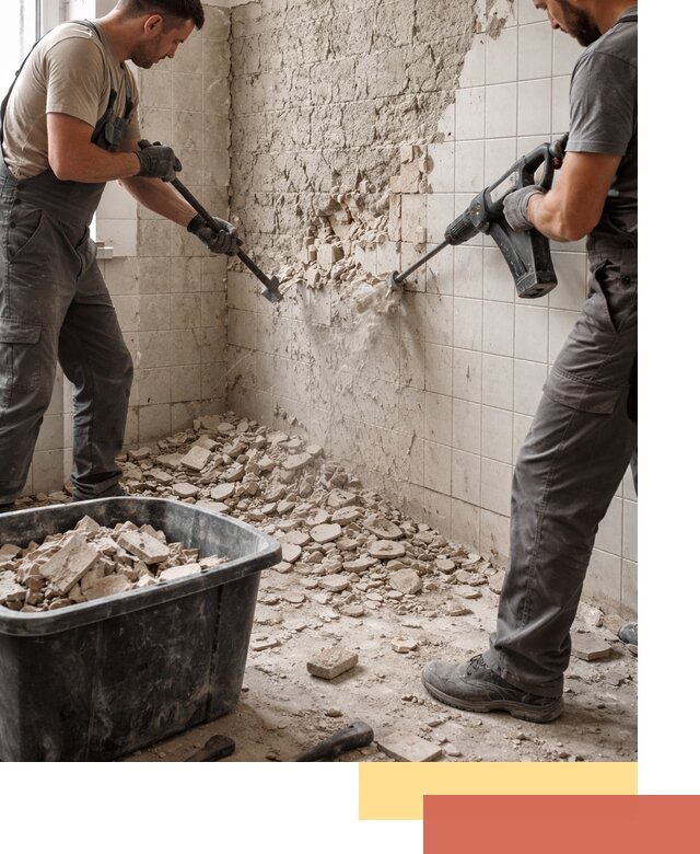 Демонтаж плитки со стен в Зеленокумске быстро и аккуратно