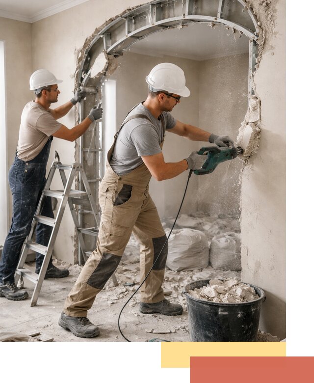 Демонтаж гипсокартонной арки в Зеленокумске быстро и аккуратно