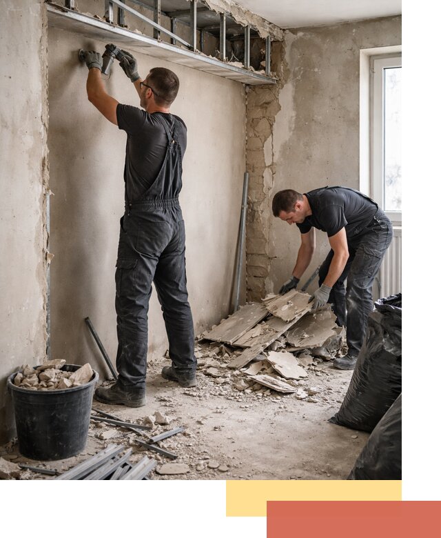 Демонтаж короба из гипсокартона в Зеленокумске быстро и аккуратно