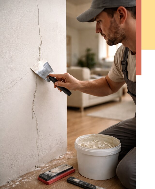 Заделка трещин и сколов в Зеленокумске от 2495 руб. — быстро и недорого | ОТДЕЛОЧНИК-Злм