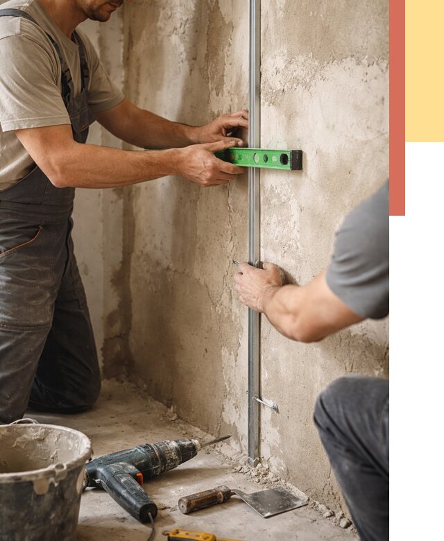 Установка штукатурных маяков в Зеленокумске от 7127 руб. — быстро и недорого | ОТДЕЛОЧНИК-Злм