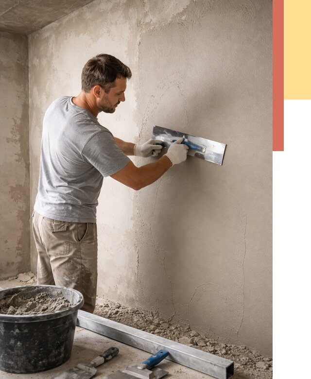 Штукатурка стен без маяков в Зеленокумске от 7331 руб/м2 — услуги и цена | ОТДЕЛОЧНИК-Злм