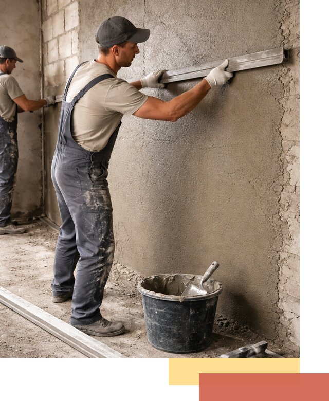 Штукатурка стен цементно-песчаная в Зеленокумске профессионально