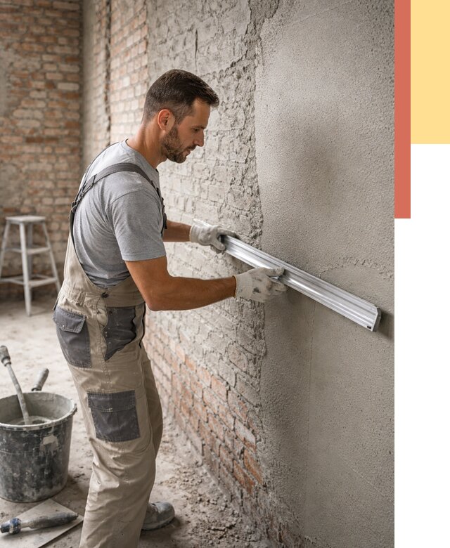 Штукатурка кирпичных стен в Зеленокумске от 4582 руб/м2 — быстро и недорого | ОТДЕЛОЧНИК-Злм