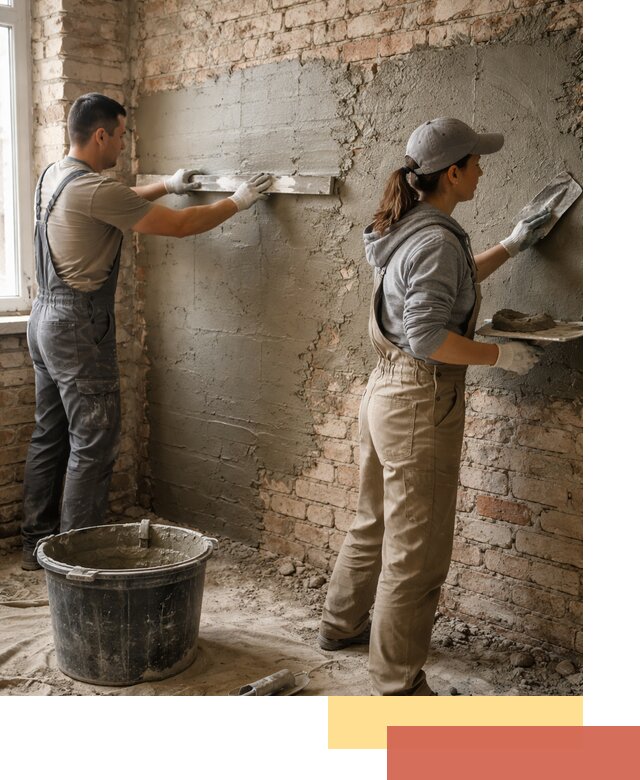 Штукатурка кирпичных стен в Зеленокумске — качественно и надежно