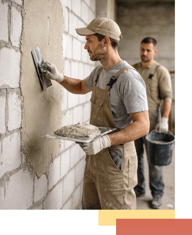 Штукатурка стен из газобетона в Зеленокумске под ключ