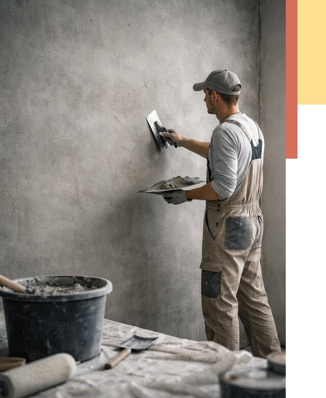 Декоративная штукатурка под бетон в Зеленокумске от 2546 руб./м² — нанесение под ключ | ОТДЕЛОЧНИК-Злм