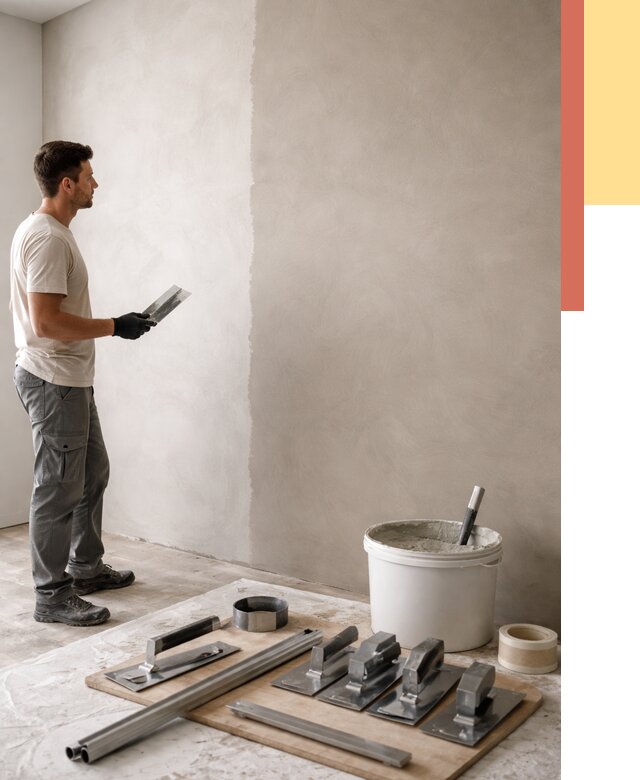 Нанесение микроцемента на стены в Зеленокумске от 3258 руб./м2 под ключ | ОТДЕЛОЧНИК-Злм