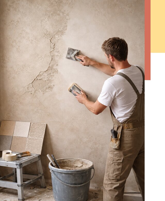 Ремонт декоративной штукатурки в Зеленокумске от 4582 руб. под ключ | ОТДЕЛОЧНИК-Злм