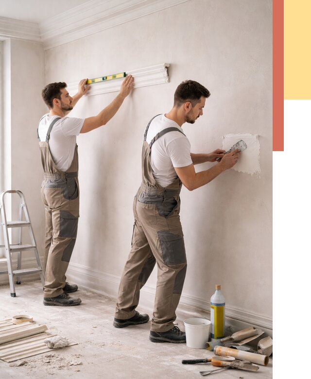 Монтаж лепнины на стены в Зеленокумске от 4582 руб. — недорого, быстро | ОТДЕЛОЧНИК-Злм