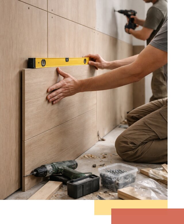 Профессиональный монтаж МДФ панелей на стены в Зеленокумске