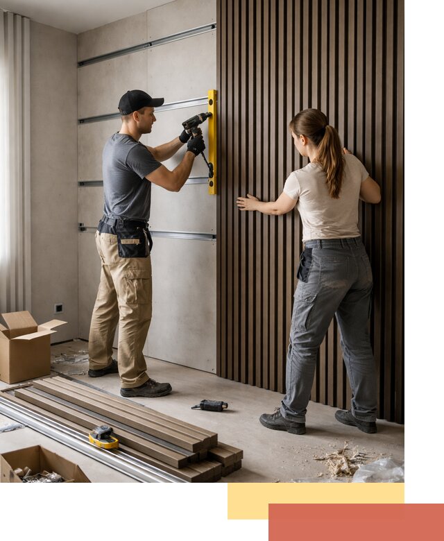 Монтаж реечных панелей на стены в Зеленокумске