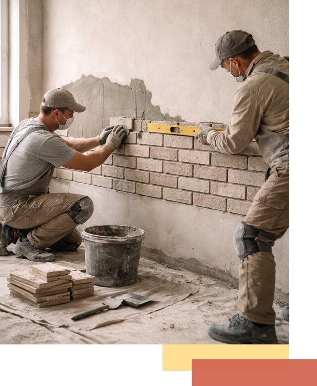 Монтаж декоративного кирпича профессионально в Зеленокумске