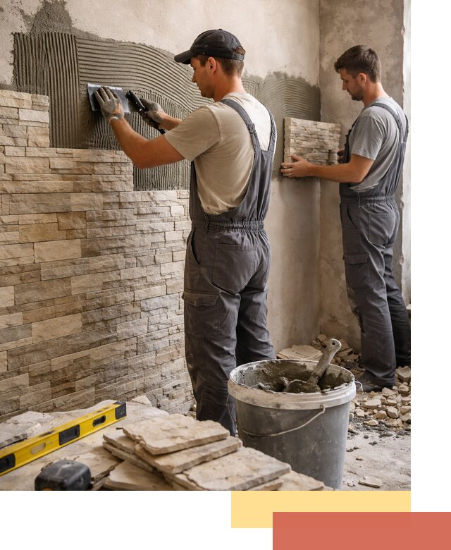 Монтаж искусственного камня в Зеленокумске — облицовка стен и фасадов