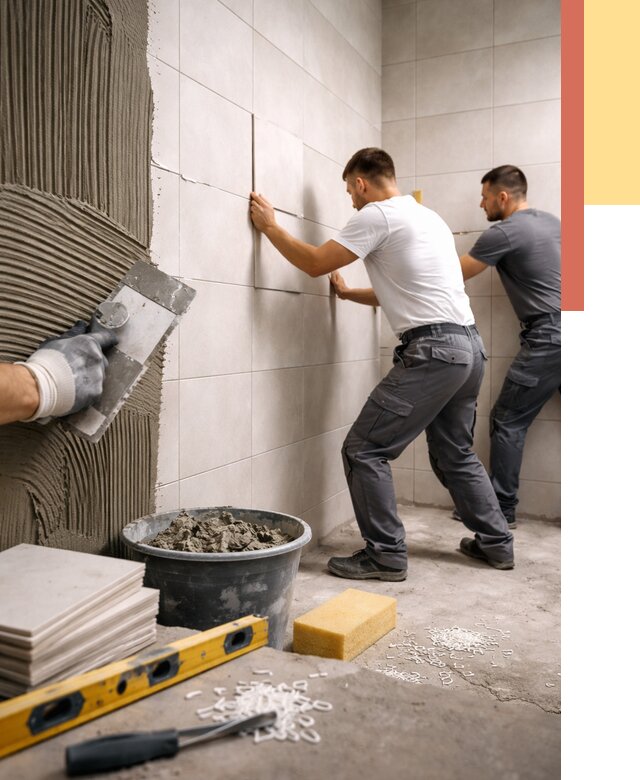 Укладка плитки на стены в Зеленокумске от 865 руб. — качественно и недорого | ОТДЕЛОЧНИК-Злм