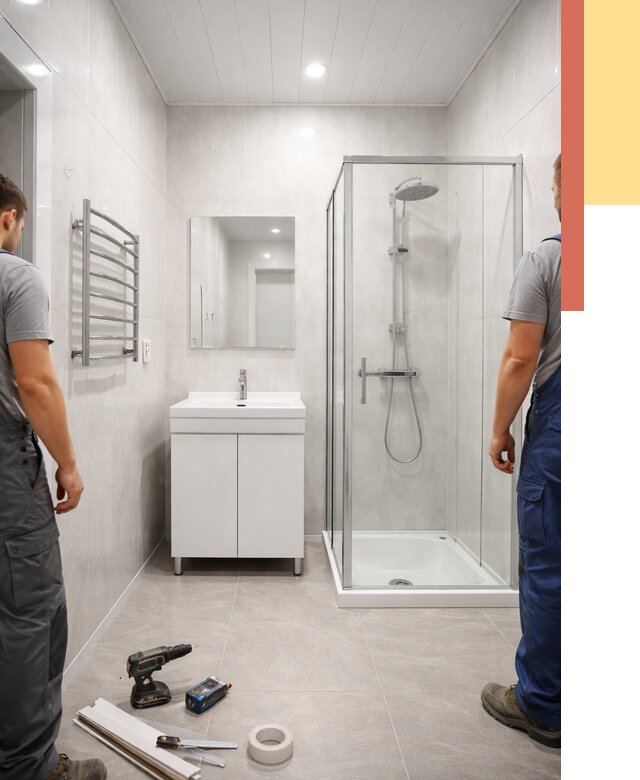 Отделка ванной комнаты панелями ПВХ в Зеленокумске от 4582 руб. за м2 | ОТДЕЛОЧНИК-Злм