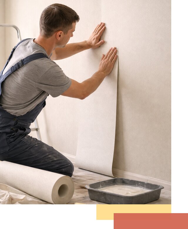 Поклейка флизелиновых обоев в Зеленокумске качественно и быстро