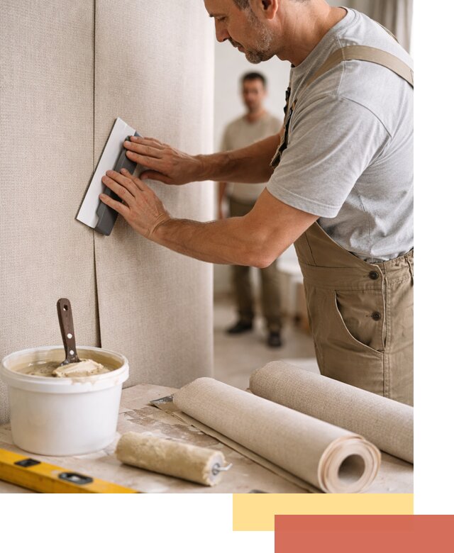 Поклейка текстильных обоев в Зеленокумске профессионально и аккуратно