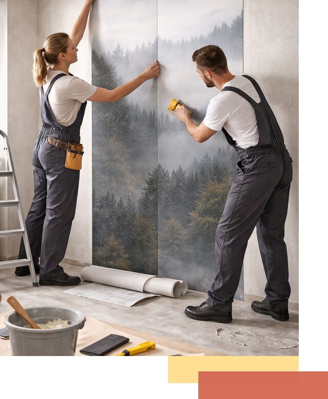 Поклейка фотообоев профессионально в Зеленокумске под ключ