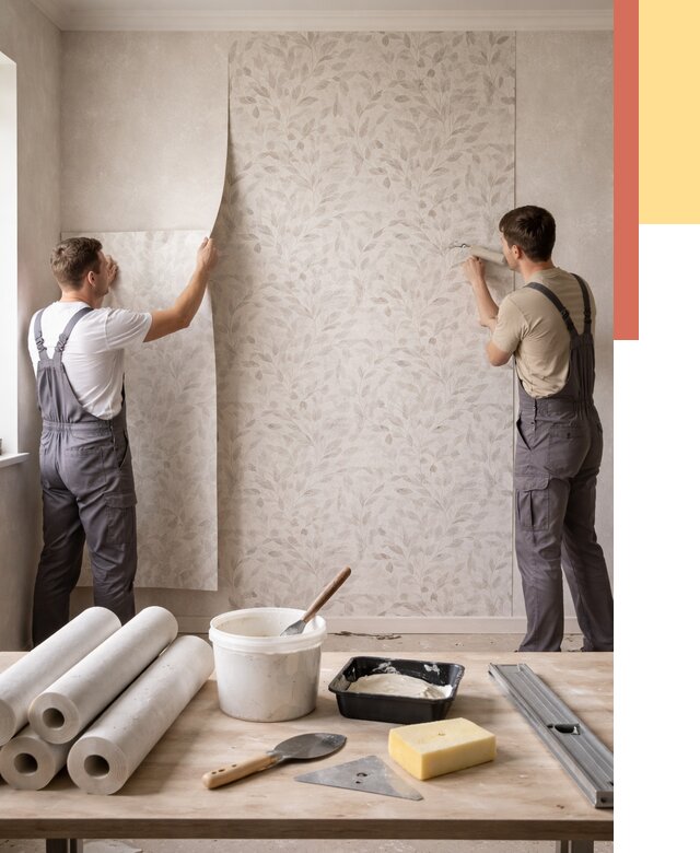 Поклейка обоев с подбором рисунка в Зеленокумске от 3564 руб. | ОТДЕЛОЧНИК-Злм - быстро и недорого