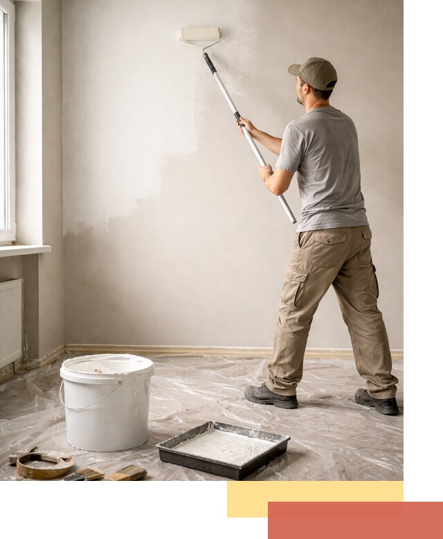 Покраска стен латексной краской в Зеленокумске качественно и быстро