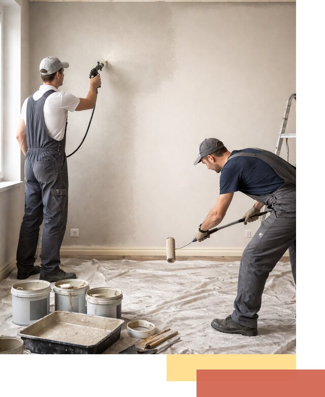 Покраска стен моющейся краской и защита поверхностей в Зеленокумске