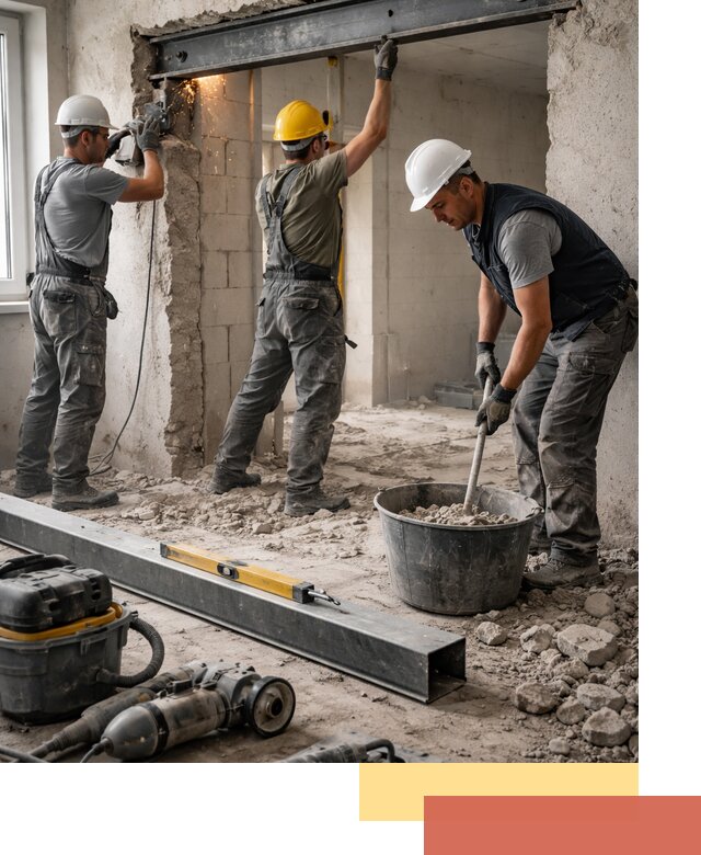 Создание проемов в стенах и несущих конструкциях в Зеленокумске