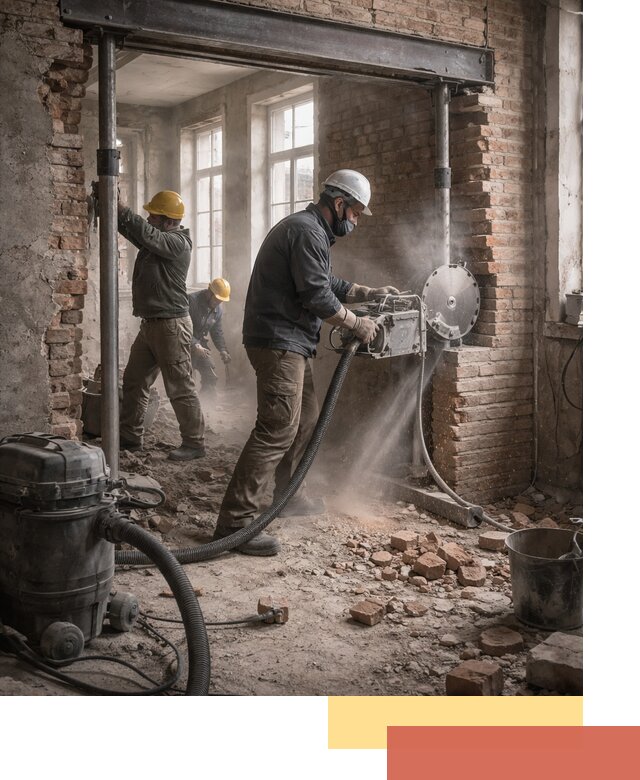 Прорезка проема в стене под дверной или оконный проем в Зеленокумске