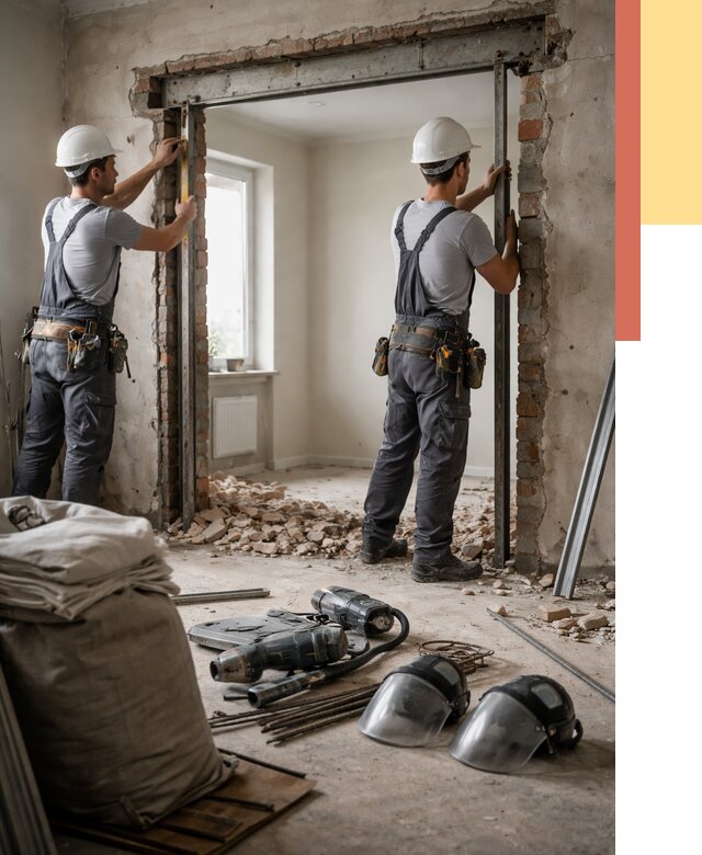 Расширение дверного проема в Зеленокумске от 12728 руб. под ключ | ОТДЕЛОЧНИК-Злм