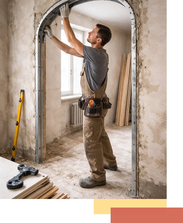 Устройство арочного проема в Зеленокумске под ключ