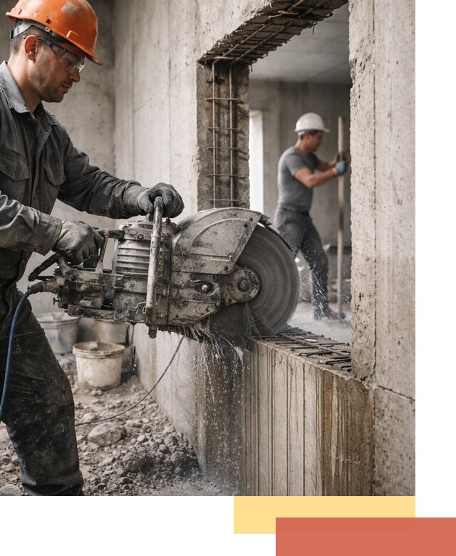 Алмазная резка проемов в Зеленокумске быстро и точно