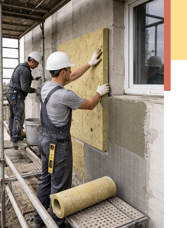 Утепление стен в Зеленокумске от 4378 руб. под ключ — быстро и недорого | ОТДЕЛОЧНИК-Злм