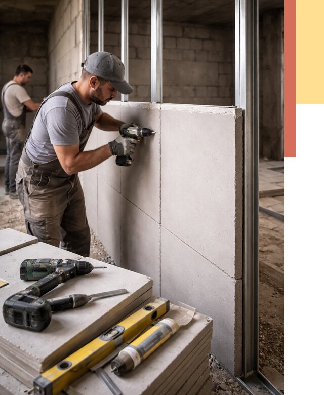 Кладка влагостойких перегородок ПГП в Зеленокумске от 1222 руб. под ключ | ОТДЕЛОЧНИК-Злм