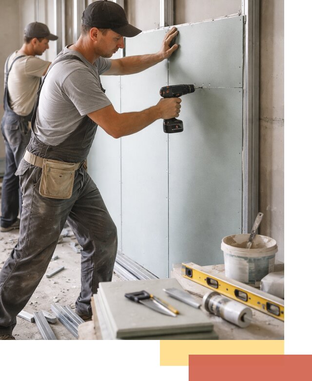 Кладка влагостойких перегородок ПГП в Зеленокумске