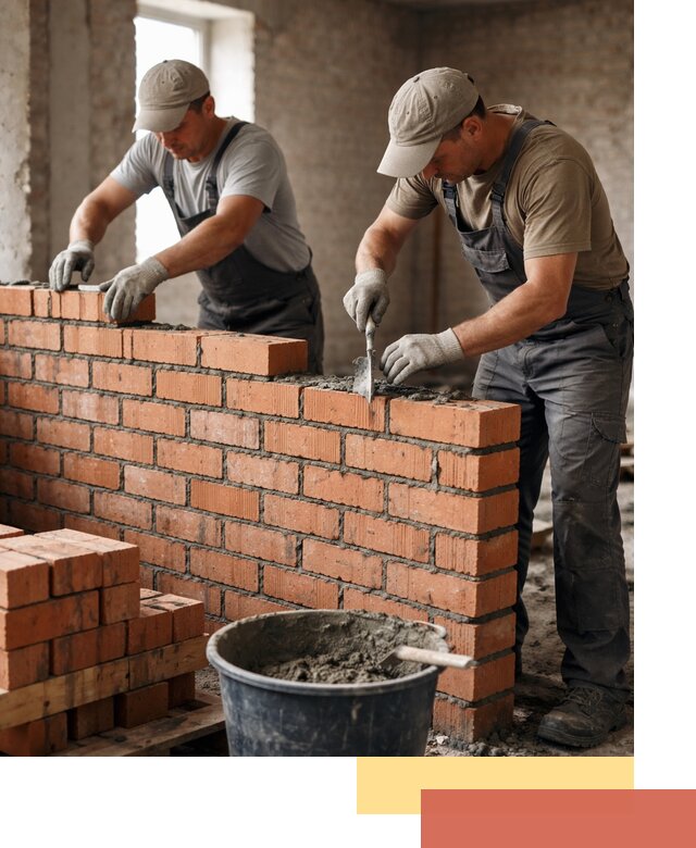 Кладка кирпичных перегородок под ключ в Зеленокумске