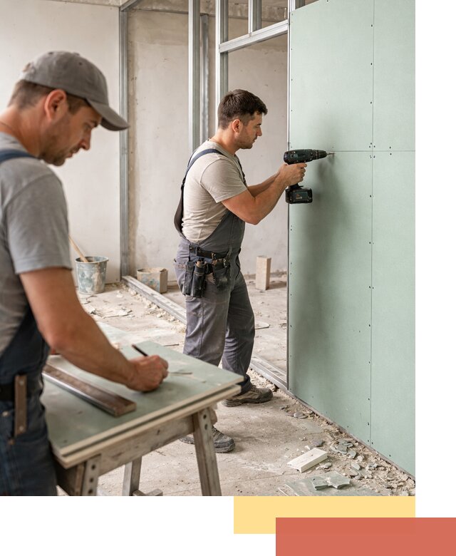 Перегородки из влагостойкого гипсокартона под ключ в Зеленокумске