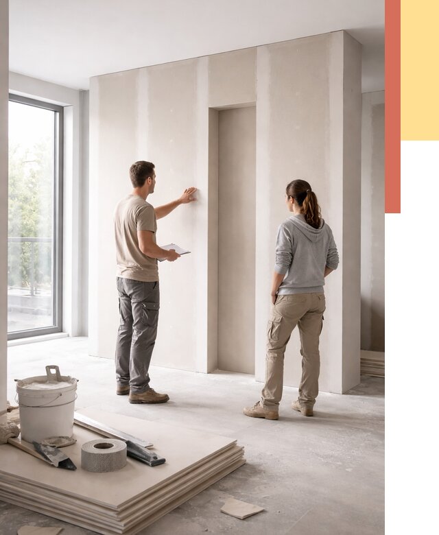 Зонирующая перегородка из гипсокартона в Зеленокумске от 2851 руб. под ключ | ОТДЕЛОЧНИК-Злм