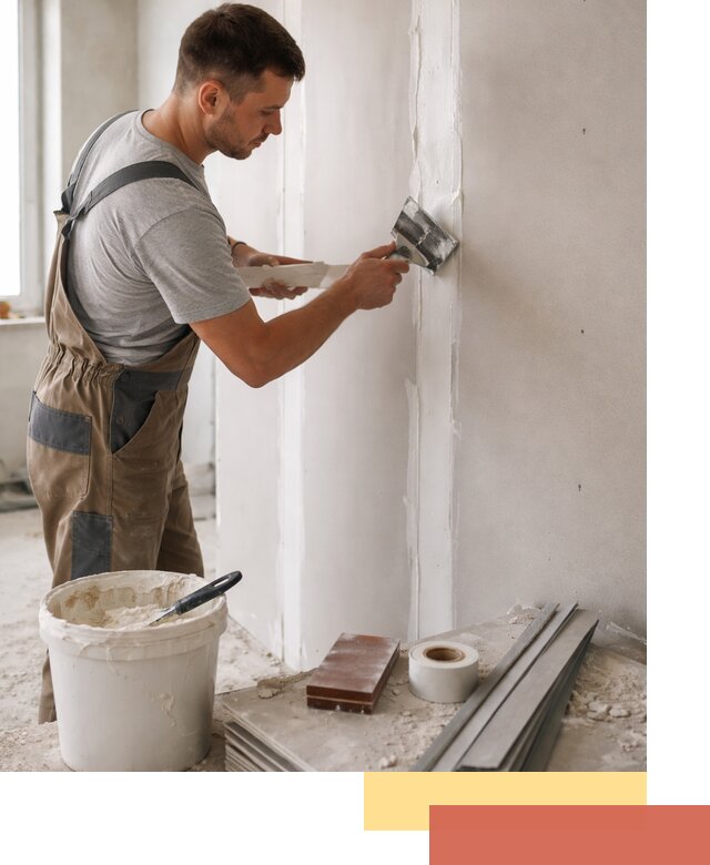 Шпаклевка перегородок из гипсокартона в Зеленокумске качественно и быстро