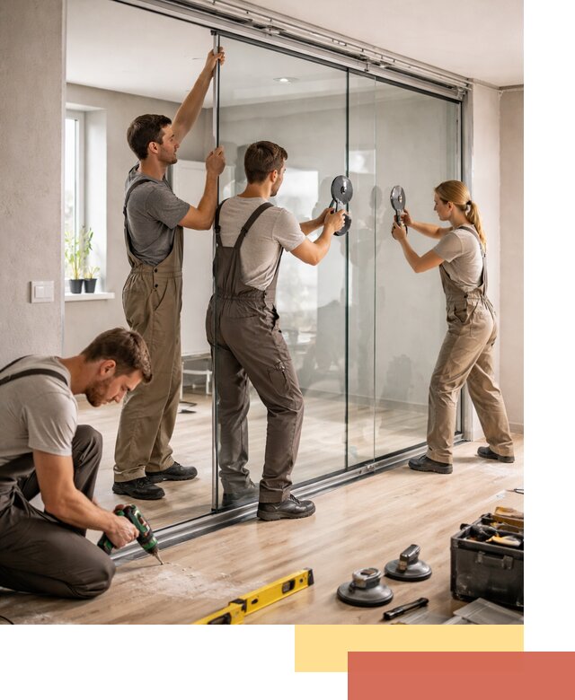 Изготовление стеклянных перегородок на заказ в Зеленокумске