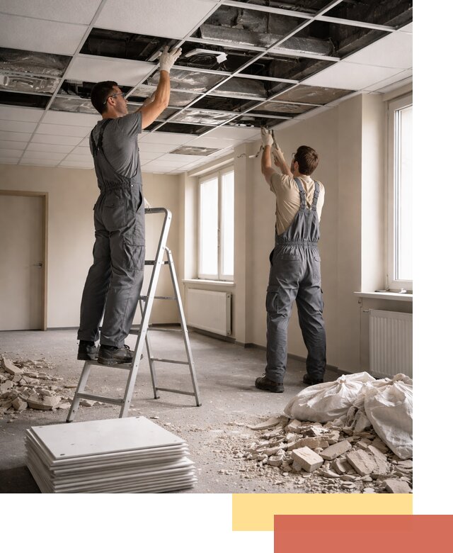 Демонтаж потолков Армстронг профессионально в Зеленокумске