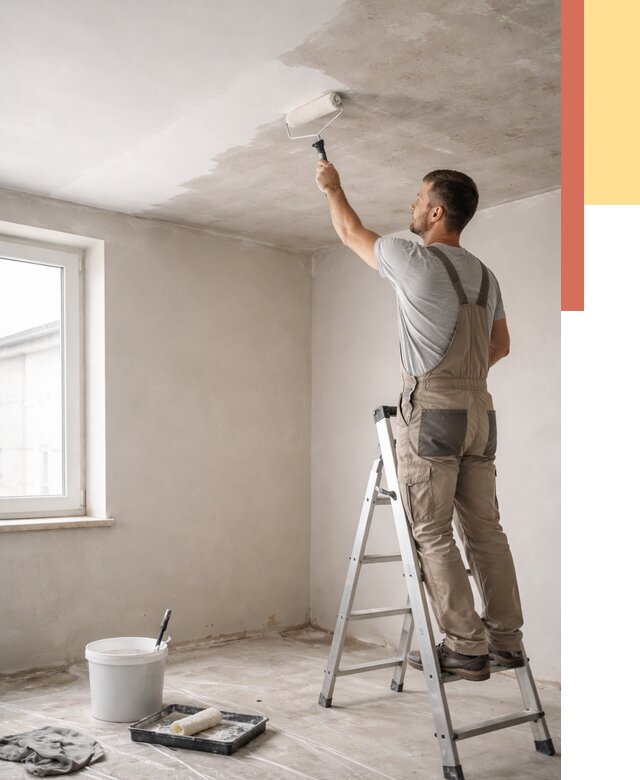 Грунтовка потолка в Зеленокумске от 2546 руб. — быстро и недорого | ОТДЕЛОЧНИК-Злм