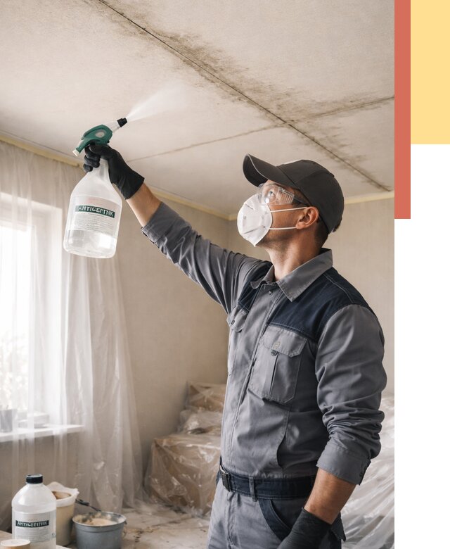 Антисептическая обработка потолка в Зеленокумске от 2546 руб. | ОТДЕЛОЧНИК-Злм