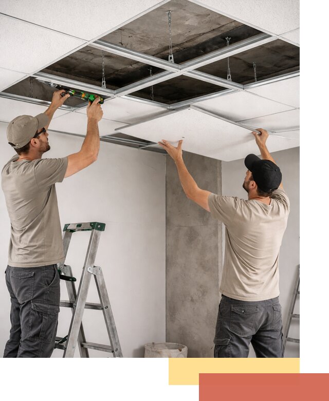 Монтаж потолка Армстронг под ключ в Зеленокумске