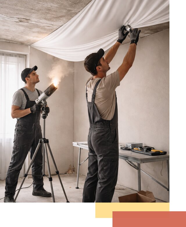 Установка натяжного потолка под ключ в Зеленокумске