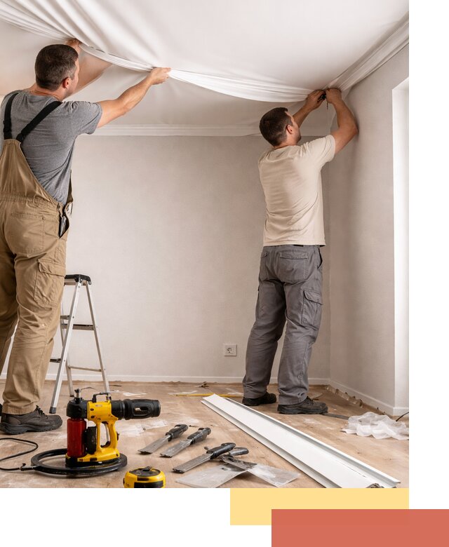 Монтаж ПВХ натяжного потолка в Зеленокумске качественно и быстро