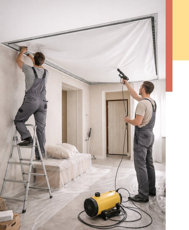 Монтаж натяжного потолка в прихожей в Зеленокумске от 2698 руб. под ключ | ОТДЕЛОЧНИК-Злм