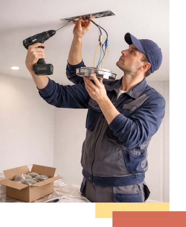 Установка люстры в натяжной потолок в Зеленокумске