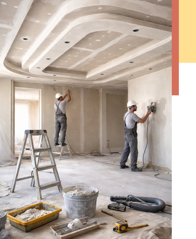 Многоуровневый потолок из гипсокартона в Зеленокумске от 764 руб. под ключ | ОТДЕЛОЧНИК-Злм