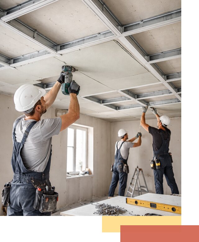 Кессонный потолок из гипсокартона под ключ в Зеленокумске